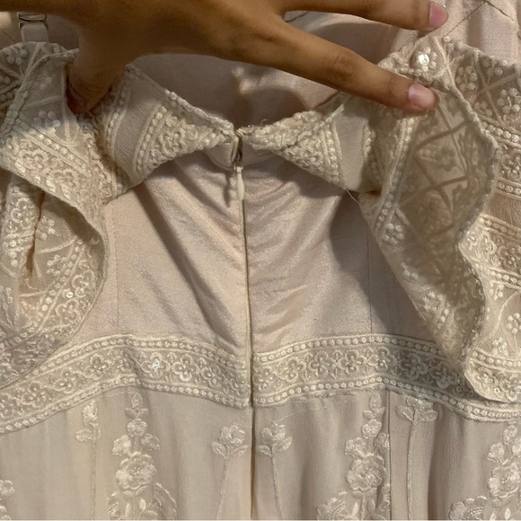 BRAND NEW! Bisou NYC Mon Ange Jumpsuit. Ecru/Beige Color. Size S/M - Picture 10 of 16